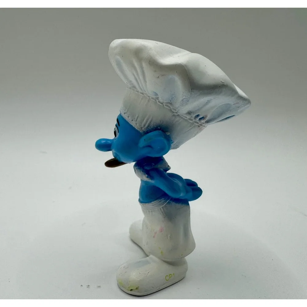 Peyo McDonalds The Smurfs Happy Meal Chef Smurf‎ Figure 2011 Blue Toy